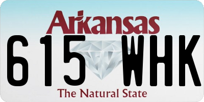 AR license plate 615WHK