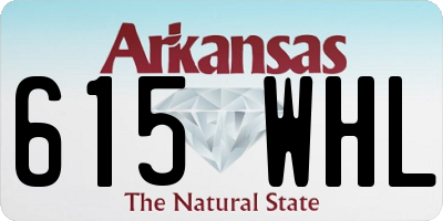 AR license plate 615WHL