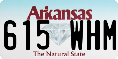 AR license plate 615WHM