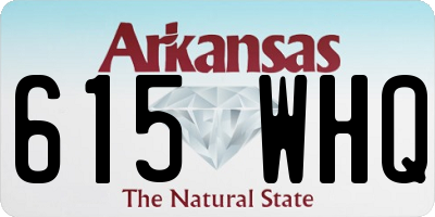 AR license plate 615WHQ