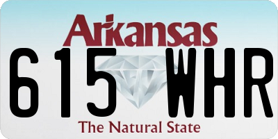 AR license plate 615WHR