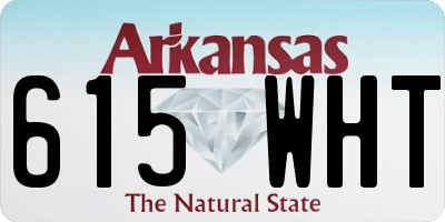 AR license plate 615WHT