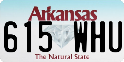 AR license plate 615WHU