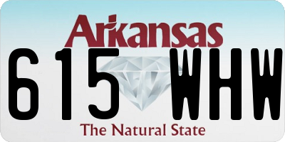 AR license plate 615WHW