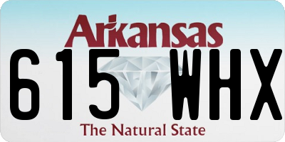 AR license plate 615WHX