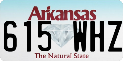 AR license plate 615WHZ