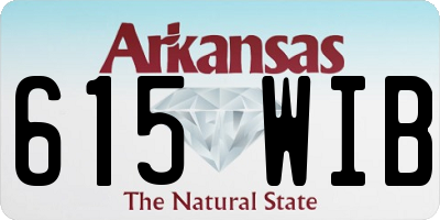 AR license plate 615WIB