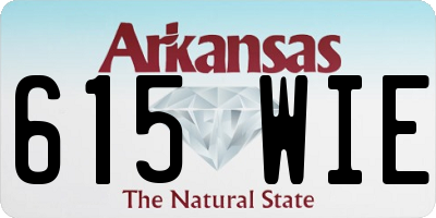 AR license plate 615WIE