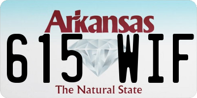 AR license plate 615WIF