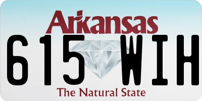 AR license plate 615WIH