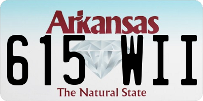 AR license plate 615WII