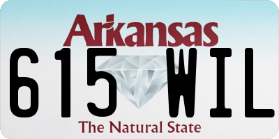 AR license plate 615WIL
