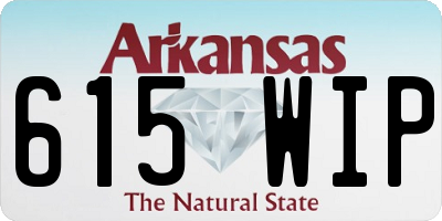 AR license plate 615WIP
