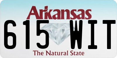 AR license plate 615WIT