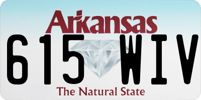 AR license plate 615WIV