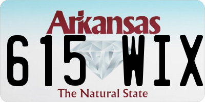 AR license plate 615WIX