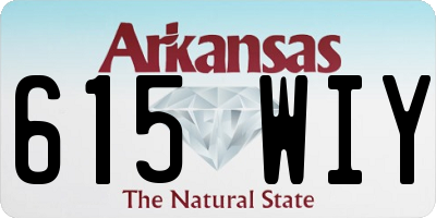 AR license plate 615WIY