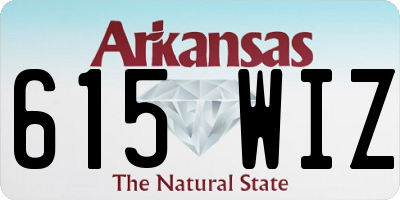 AR license plate 615WIZ