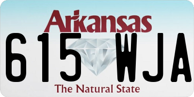 AR license plate 615WJA