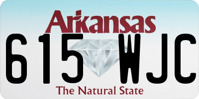AR license plate 615WJC