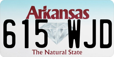 AR license plate 615WJD