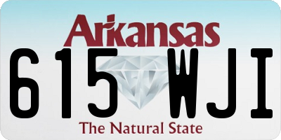 AR license plate 615WJI