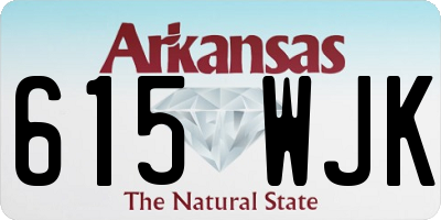 AR license plate 615WJK