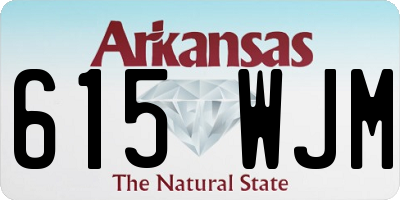 AR license plate 615WJM