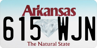 AR license plate 615WJN