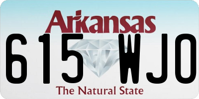 AR license plate 615WJO