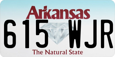 AR license plate 615WJR