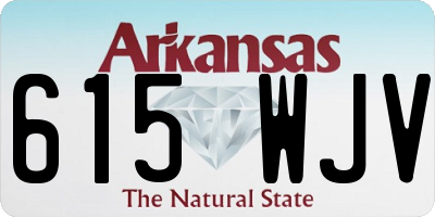 AR license plate 615WJV
