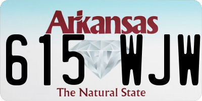 AR license plate 615WJW