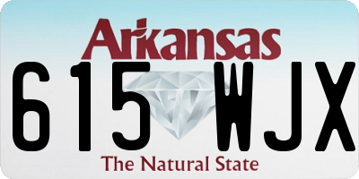 AR license plate 615WJX