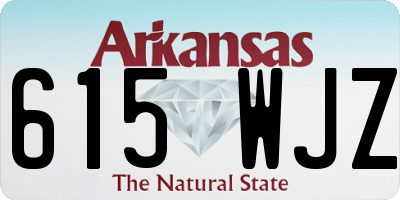 AR license plate 615WJZ