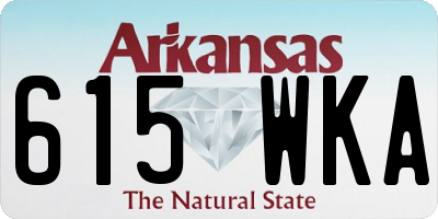 AR license plate 615WKA