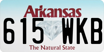 AR license plate 615WKB