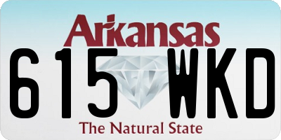 AR license plate 615WKD