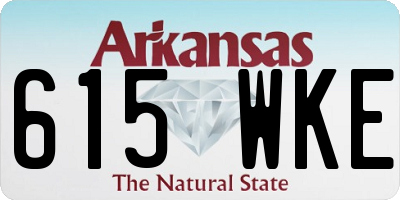 AR license plate 615WKE