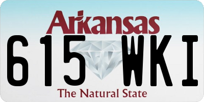 AR license plate 615WKI