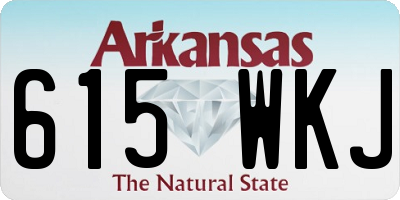 AR license plate 615WKJ