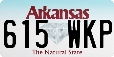 AR license plate 615WKP