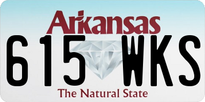 AR license plate 615WKS