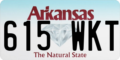 AR license plate 615WKT