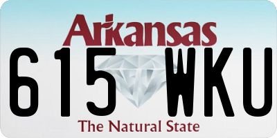 AR license plate 615WKU