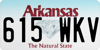AR license plate 615WKV