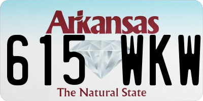 AR license plate 615WKW