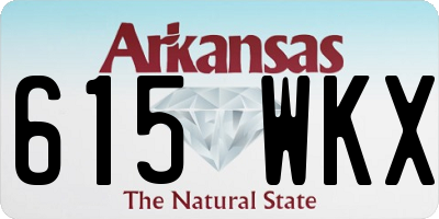 AR license plate 615WKX