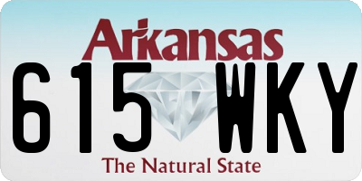 AR license plate 615WKY