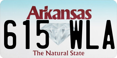 AR license plate 615WLA